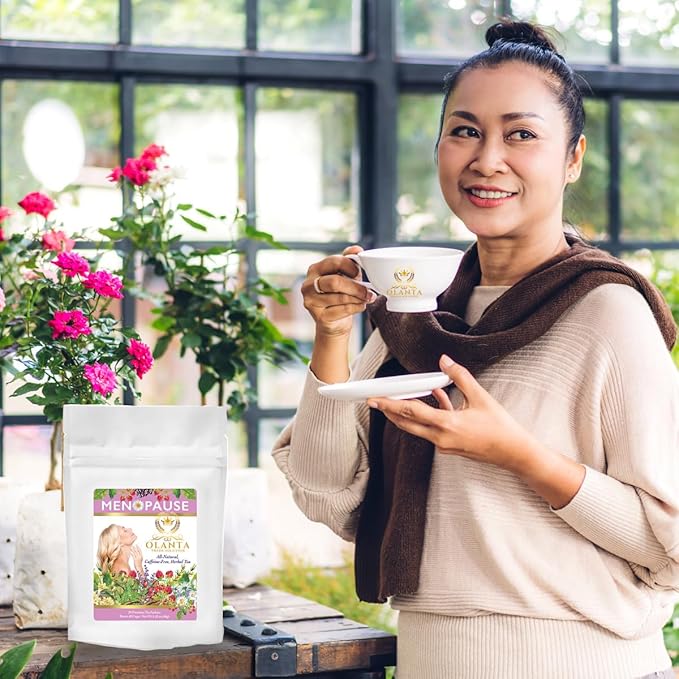 Menopause Support Tea - MENOPAUSE TEA - Organic Herbal Tea for Women Red Clover Tea Menopause Relief Herbal Tea for Hot Flashes