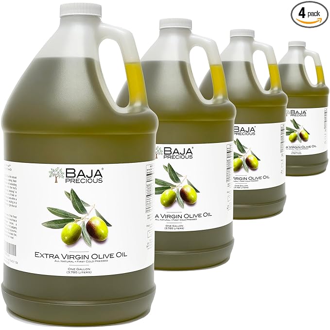 Baja Precious - Extra Virgin Olive Oil Case of 4 X 1 Gallon Jugs