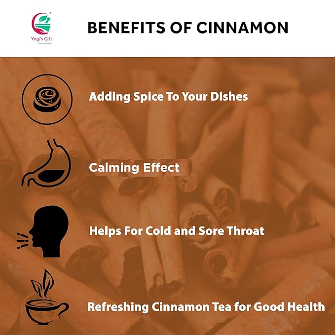 Crushed Cinnamon Bark 1 LB | Bulk Cinnamon Stick Pieces/Chips For Tea Cooking | Rich Aroma and Great Flavour | Premium Grade Product by Yogi's Gift®