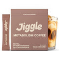 Jiggle Metabolism Protein Coffee Instant Coffee Sugar Free Low Caffeine &amp Low Calorie No Jitters Coconut Latte Flavor MCT Oil Energy Drinks On-the-Go Package
