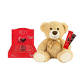 RED Delight®™ Dark Chocolate 12 Count Box of Grab N Go Travel Size Bars (0.92 Ounces Each) with 14 Plush Teddy Bear (1 Box - Total of 12 Bars + 14 Plush Teddy Bear)