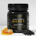 HYVE Functional Pre-workout Raw Energy Honey with Organic Cordyceps Mushrooms Black Lava Sea Salt &amp Organic Honey – Natural Energy Boost 8 Ounce Jar