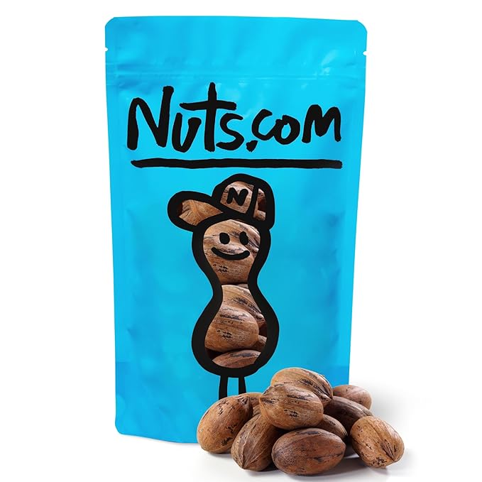 Nuts.com Pecans in Shell 1 Lb &amp Whole Walnuts in Shell 2 Lb – Fresh Unshelled Nuts Naturally Sweet &amp Buttery Flavor Good Source of Protein &amp Fiber