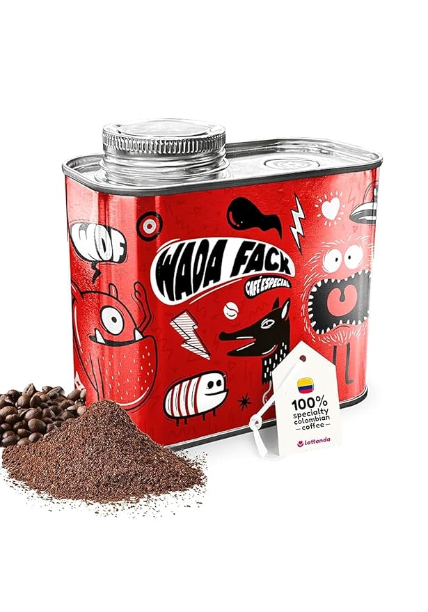 WADA FACK CAFÉ ESPECIAL Single Origin Specialty Coffee 200g: Medium Roast Colombian Ground Coffee With High Cupping Score 88 &amp Flavor Notes of Sweet Lemon Pink Grapefruit Cocoa