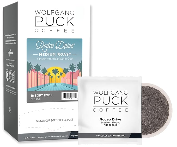 Wolfgang Puck Coffee Rodeo Drive 9.5 Gram Soft Pods 18-Count (Pack of 3)