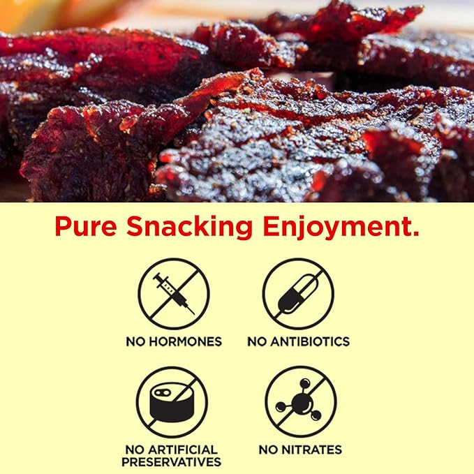 Habanero Sculpin Craft Beer Grass Fed Beef Jerky - 100 Calorie Snacks Gourmet Healthy Low Carb High Protein - Keto Friendly (3 Packs)
