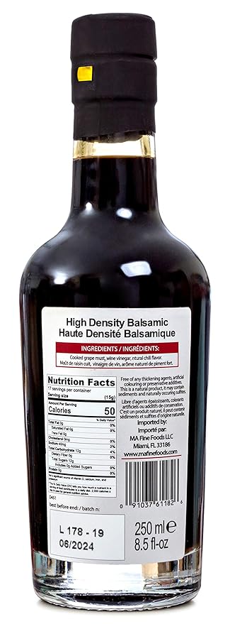 QO Gourmet Thick Flavored Aged Balsamic Vinegar of Modena HOT CHILI Infused (Medium Hot) | All Natural High Density Infused Italian Vinegar | 8.5 Fl.oz (250 ml)