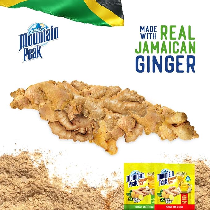 Jamaica Mountain Peak Original Ginger Tea Sweetened1.98 Ounce (Pack of 3)
