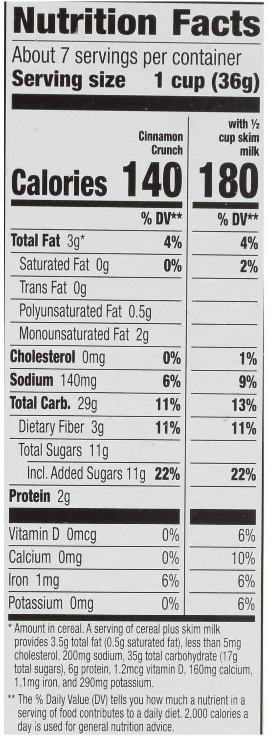 Organic Cinnamon Crunch Cereal (Case of 10)
