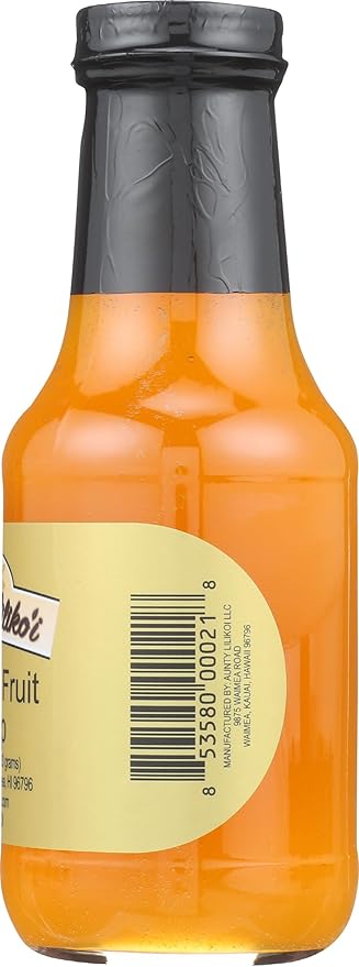 Aunty Lilikoi Passion Fruit Syrup 10 OZ