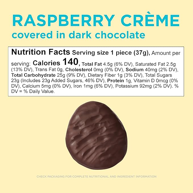 RUSSELL STOVER Easter Raspberry Crème Dark Chocolate Easter Egg 1.3 oz. (Pack of 18)