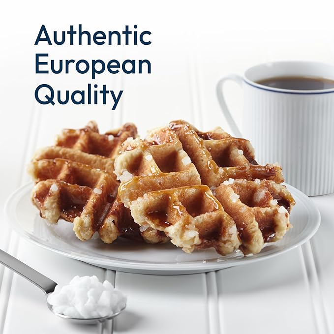 Lars Own Professional Series Belgian Large Pearl Sugar – 3-Pack 2.5-lb Resealable Bag – Large Crystals for Caramelization in Liège Waffles