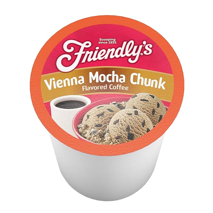 Friendly's Coffee Pods Assorted Flavored Ice Cream Variety Pack Compatible with Keurig K Cup Brewers Assorted Variety Pack 40 Count (Pack of 1)