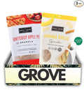 The Safe And Fair Food Company Granola Honeycrisp Apple 12 oz Granola Banana Bread 12 oz Bundle with Dental Floss – Allergen-Free Plant-Based with Clean Ingredients – Gift Set (3 Items)