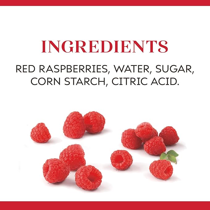 Duncan Hines Wilderness Raspberry Pie Filling and Topping 21 oz. (Pack of 8)
