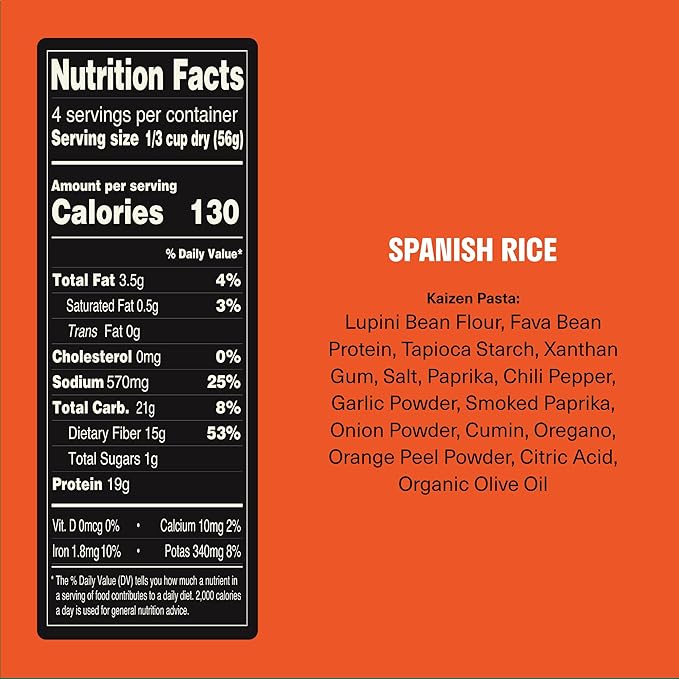 Kaizen Low Carb Keto Rice Variety Pack - High Protein (20g) Keto Friendly Gluten-Free Plant-Based Made with High Fiber Lupin Flour - 8 ounces (Pack of 3)
