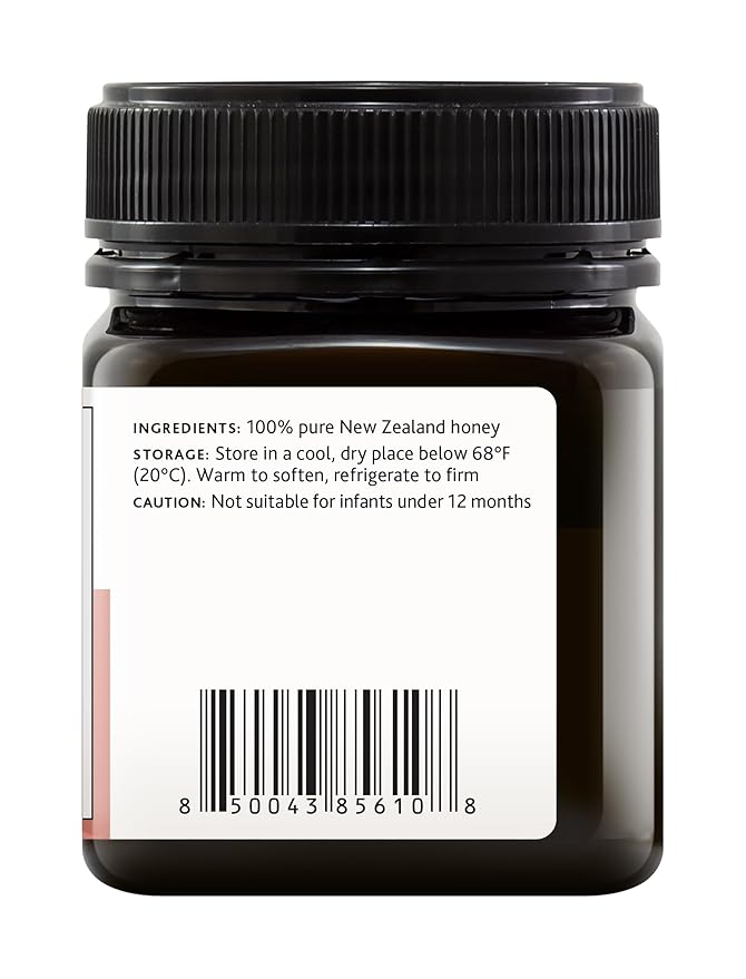 DownUnder Honey MGO 50+ Multifloral Manuka honey 100% New Zealand Genuine Honey Great Taste for Daily Wellness 8.8 oz (250g)