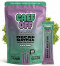 Decaf Matcha Green Tea Powder From Japan - 15 Sticks (2 g each / 30 g total) - Ceremonial Grade - Naturally Decaffeinated Using No Chemicals - Tested For Heavy Metals &amp Pestacides - First Harvest