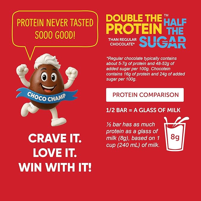 Chocotein - Protein Rich Fine Chocolate - Premium Swiss Dark Chocolate (71% Cocoa) - Double the Protein Half the Sugar than Regular Chocolate Bars - 3.5 oz (100g) Pack of 3 Bars