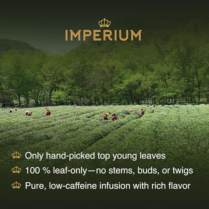 Imperium Da Hong Pao Loose Leaf Oolong Tea (4oz) Premium Hand-Picked Wuyi Mountain Rock Tea Brews 100 Cups Big Red Robe Naturally Smooth and Rich Harmonious Flavor and Sweet Aroma