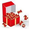 RED Delight®™ 100 Piece Chocolate Gift Box (100 Piece Gift Box w/Diamond Truffles Milk Chocolate w/Hazelnut &amp Macadamia Filling)