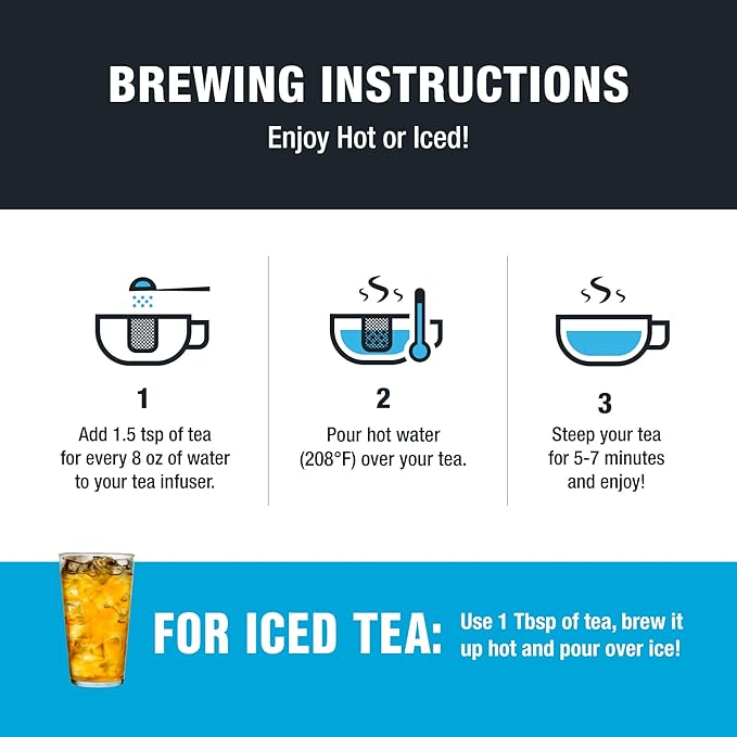 Tiesta Tea - Mango Dreamzzz Chamomile Loose Leaf Herbal Tea Relaxing Chamomile &amp Lemongrass Blend Caffeine-Free Brew Hot or Iced Makes Up to 200 Cups Resealable Bulk Pouch 12 Ounce