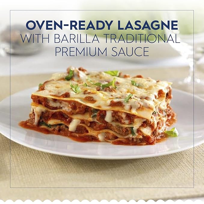 Barilla Oven-Ready Lasagne 9 oz. Box (Pack of 12) - Pasta Made with Durum Wheat Semolina - Kosher Certified