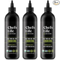 Chefs Life Organic Avocado Oil - Organic Avocado Oil For Cooking Avocado Oil Organic for Dressing Dipping Drizzle 100% Pure Single Origin Non GMO - 16.9 Fl Oz Squeezable Bottle (3 Pack)