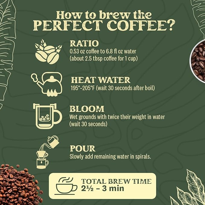 Kwiso Coffee Classic Tarrazu Costa Rica Single Origin 100% Arabica – Medium Roast Ground Gourmet Specialty Coffee 17.6 oz