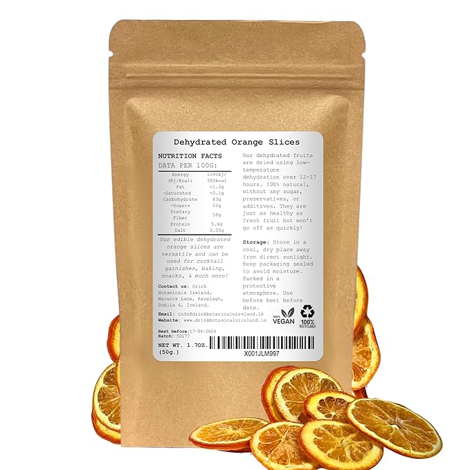 3-Pack Dehydrated Orange Lemon Lime Slices | 4.5 OZ | Approx 50+ Slices In Total | 100% Natural | For Cocktails Wreath Making Tea Cakes Decoration | Dried Orange For Cocktails | Drink Botanicals