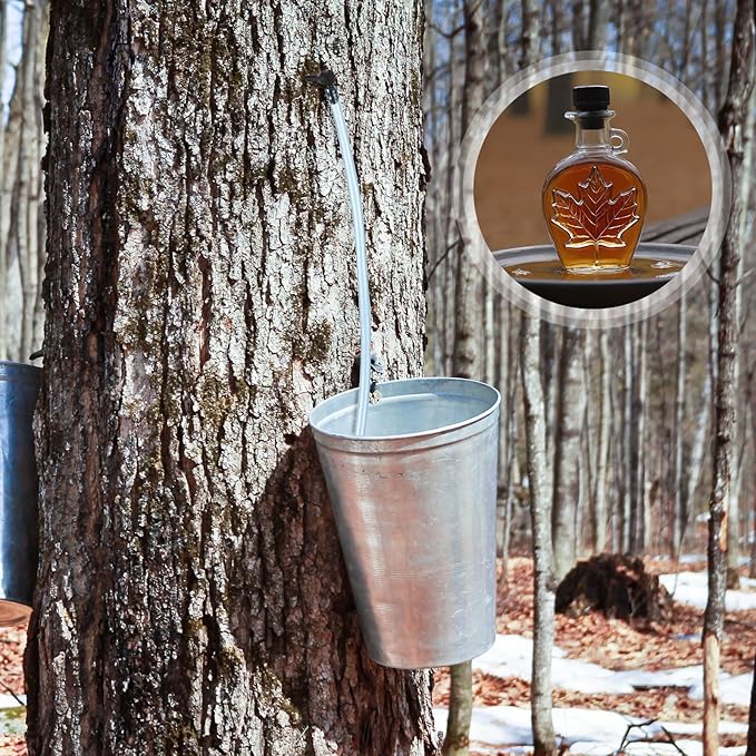 Joyfolk Maple Syrup Tapping Kit Include 118 ft Tree Tapping Tubing Line 20 Syrup Taps 10 T-type Water Pipe Connecting Pipe and 1 Maple Tap Drill Bit for Experts