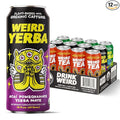 Drink Weird Best Sellers Variety Pack - Acai Pomegranate Yerba Mate White Peach Oolong Tea Mystical Mint Yerba Mate. 12pk of 16oz Cans. Better Energy Drink Alternative.