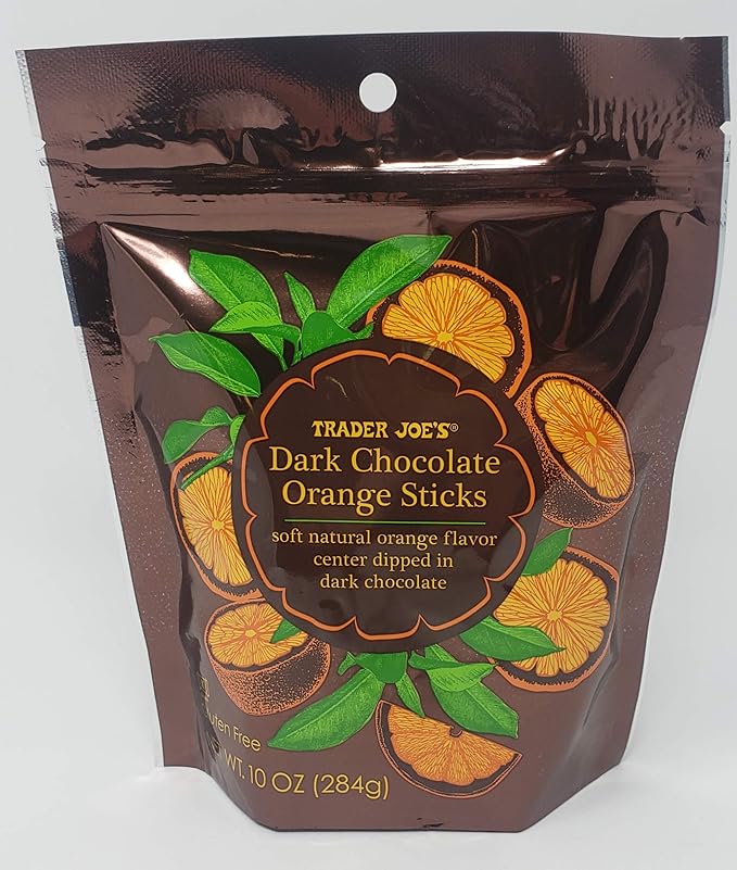 Trader Joe's Dark Chocolate Orange Sticks 10 oz (Pack of 3)