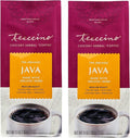 Teeccino Chicory Coffee Alternative - Java - Ground Herbal Coffee Caffeine-Free &amp Acid Free Medium Roast 11 Ounce (2 Pack)
