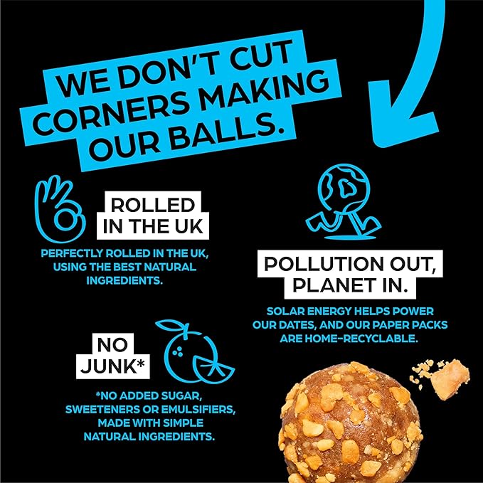 THE PROTEIN BALL - PEANUT BUTTER HIGH PROTEIN 45G x10