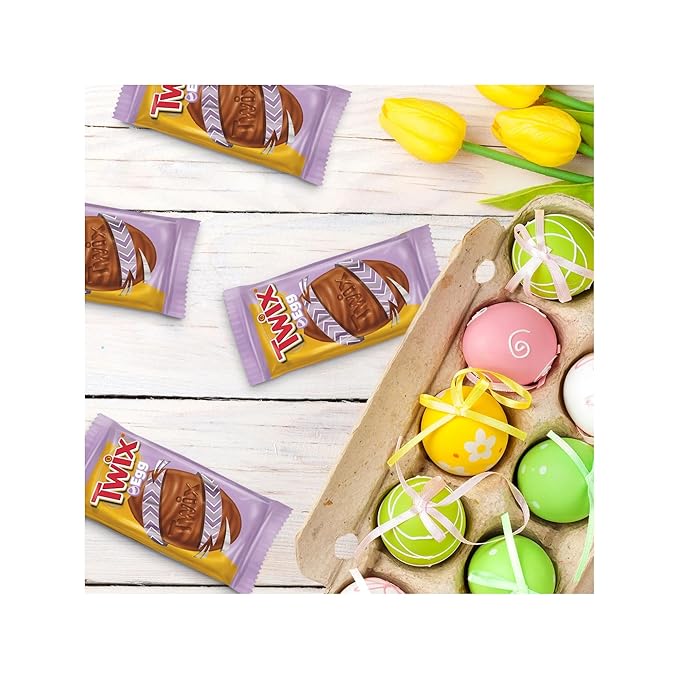 Twix Eggs - Pack of 2-6 Eggs in Each Pack - Delicious Classic Taste - Perfect for Easter Baskets - Individually Wrapped
