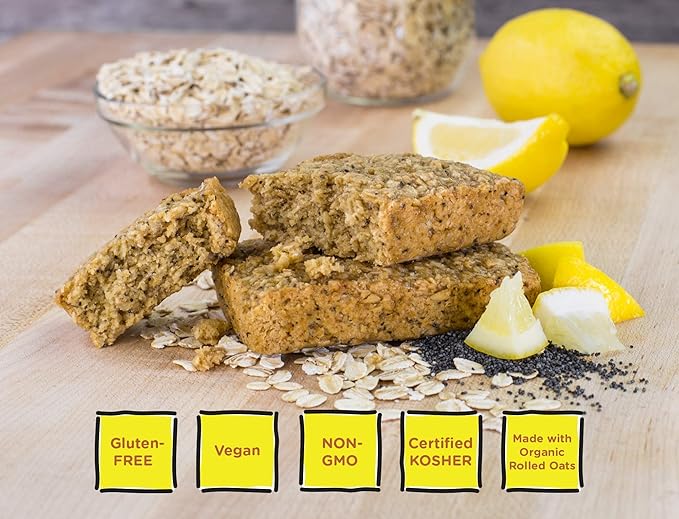 Bobo's Oat Bars Chocolate Chip and Lemon Poppyseed Variety Pack