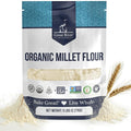 Great River Milling Organic Millet Flour | USDA Organic Naturally Gluten Free Non-GMO Vegan Kosher | Mild Nutty Flavor for Baking Flatbreads Pancakes &amp Porridge | 5 Lb.