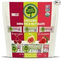 Happy Village Organic Mini Fig &amp Nut Bars VARIETY (24 Packs 0.7 OZ each) No Refined Sugar Kosher Non-GMO Gluten Free Vegan Good Source of Fiber Snack Bars (8 Tart Cherry 8 Fig 8 Strawber