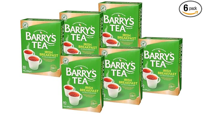 Barry's Tea Irish Breakfast 80 count Tea Bags (Pack of 6)