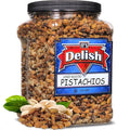 Honey Roasted Pistachio (Shelled No Shell) by It's Delish 2.6 LBS Reusable Jumbo Container | Gourmet Pistachio (Shelled No Shell) Nuts in Honey Sugar Coating Sweet &amp Heart Healthy Salted Nut