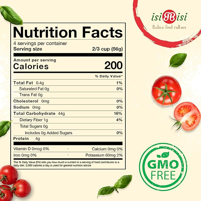 isiBisi Gluten-Free Tubetti Pasta 5-Pack - Artisanal Corn and Rice Noodles - Non GMO Vegan Made in Italy