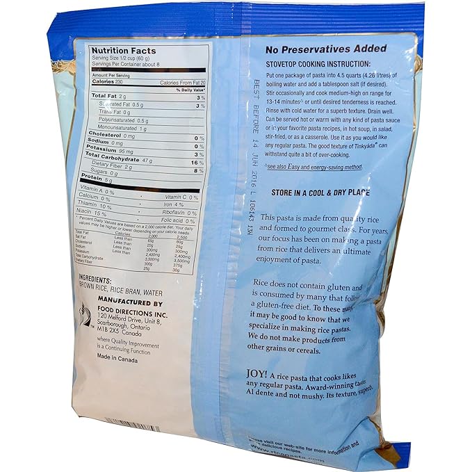 Tinkyada 08435-6pack Tinkyada Shells Brown Rice Pasta - 6x16 Oz