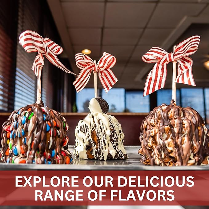 TV's Deli &amp Diner Gourmet Jumbo Caramel Apple | Caramel Toasted Almonds &amp Milk Chocolate | Handmade &amp Freshly Prepared (Almond Milk Chocolate)