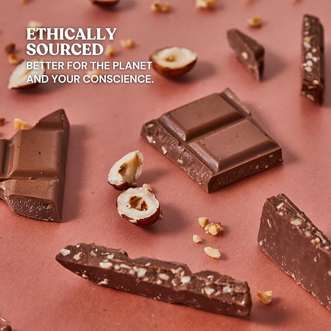 7th Heaven Vegan Oat Milk Chocolate Bars: Hazelnut Cream - (3.5 oz - 4 Pack) Healthy Chocolate Perfect Valentines Gift For Your Loved Ones 100% Dairy Free Non GMO Kosher Parve Cruelty Free Fai