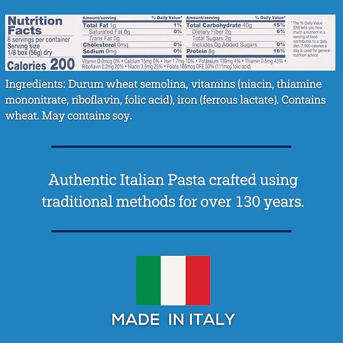 De Cecco Spaghetti No. 12 Pasta 16 Oz (Pack of 20) Authentic Slow Dried Made with Durum Wheat Versatile Pasta for Sauces &amp Recipes Made in Italy