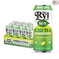 Ryl Iced Tea Green Citrus Tea Antioxidant Superblend Zero Sugar Low Carb Zero Calorie - 16.0 Fl Oz (12-Pack)
