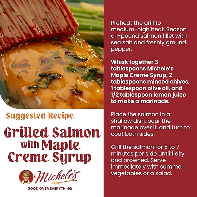 Michele’s Syrup Variety pack – Maple Crème Butter Pecan Syrup | Flavoring Syrup for Pancakes and Waffles Ice Cream – Condiment for Salmon Pork and Beef – Great Breakfast Food Gift