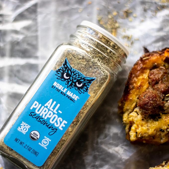 The New Primal Noble Made by Seasoning Versatile Spice &amp Dry Rub USDA Organic Whole30 Gluten-Free Paleo &amp Keto Friendly All Purpose 4 Count