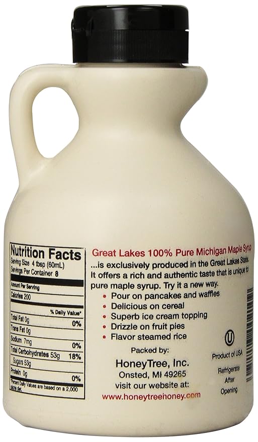 Great Lakes 100% Pure Michigan Maple Syrup 16 Ounce